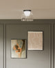 Cedar 8-in Black/Clear LED Flush Mount