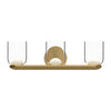 Cedar 20-in Brushed Gold/Clear LED Vanity
