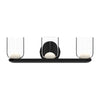 Cedar 20-in Black/Clear LED Vanity