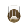 Cedar 4-in Brushed Gold/Clear LED Wall Sconce