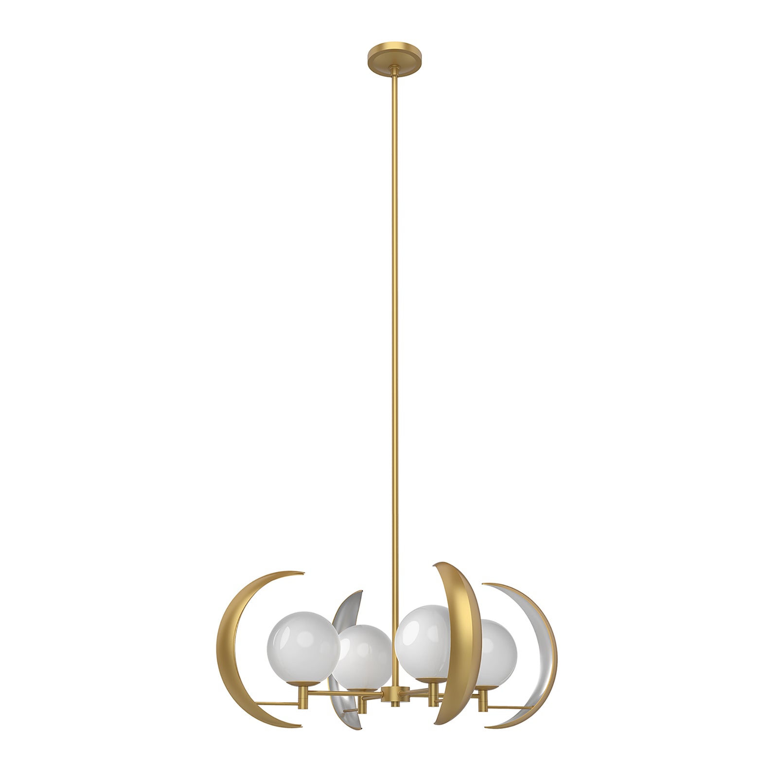Celeste Vintage Brass 4 Lights Chandeliers