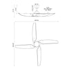 Coronado 56-in Matte Black LED Ceiling Fan