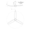 Hugo 52-in Matte White LED Exterior Ceiling Fan