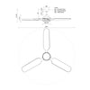 Fremont 60-in Brushed Gold LED Fans