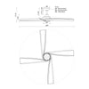 Horizon 56-in Brushed Nickel LED Fans