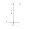 Blade 32-in Black LED Chandeliers