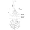 Bolla 17-in Chrome LED Chandeliers