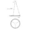 Marni 41-in Natural Brass LED Chandelier