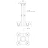 Colette 22-in Urban Bronze/Alabaster LED Chandelier
