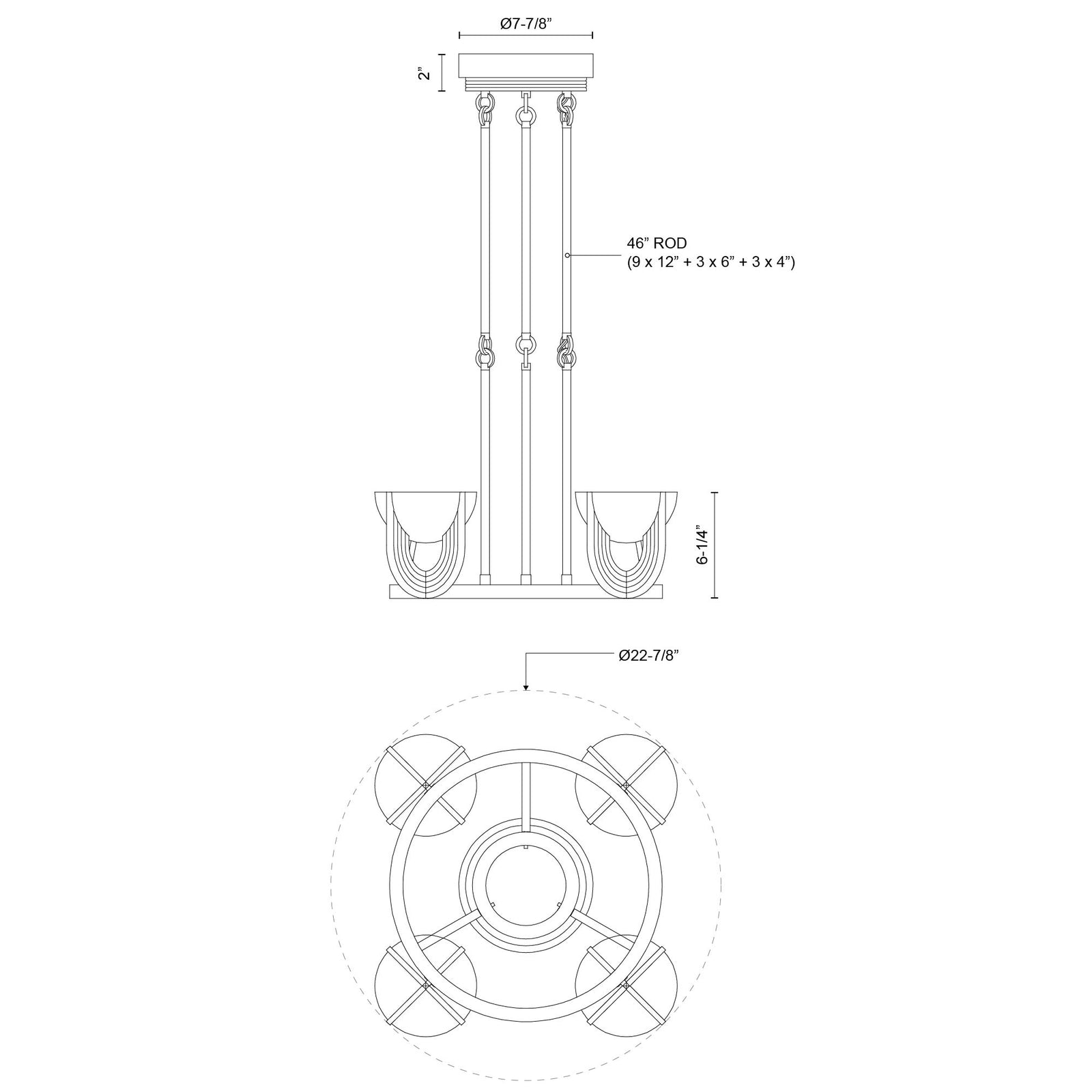 Colette 22-in Urban Bronze/Alabaster LED Chandelier