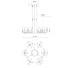 Colette 27-in Urban Bronze/Alabaster LED Chandelier
