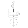 Rue 38-in Warm Bronze 8 Lights Chandeliers