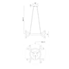 Sadie 23-in Matte Black Socket Chandelier