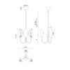 Seno 15-in Aged Gold 3 Lights Chandeliers