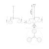 Remy 38-in Brushed Gold/Opal Glass 3 Lights Chandeliers