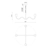 Effie 39-in Brushed Gold/Opal Glass Socket Chandelier