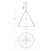 Crosby 33-in Matte Black Socket Chandelier