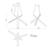 Lex 27-in Urban Bronze LED Chandelier