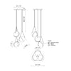 Aries 18-in Black LED Chandeliers