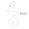 Cleo 16-in Chrome/Opal Glass LED Chandelier