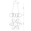 Synergy 24-in Antique Brass LED Chandeliers