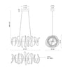 Collide 44-in Black LED Chandeliers