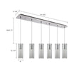 Champagne 42-in Chrome 6-Light Multi Pendant