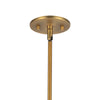 Chapelle 22-in Aged Gold/White Linen 1 Light Pendant