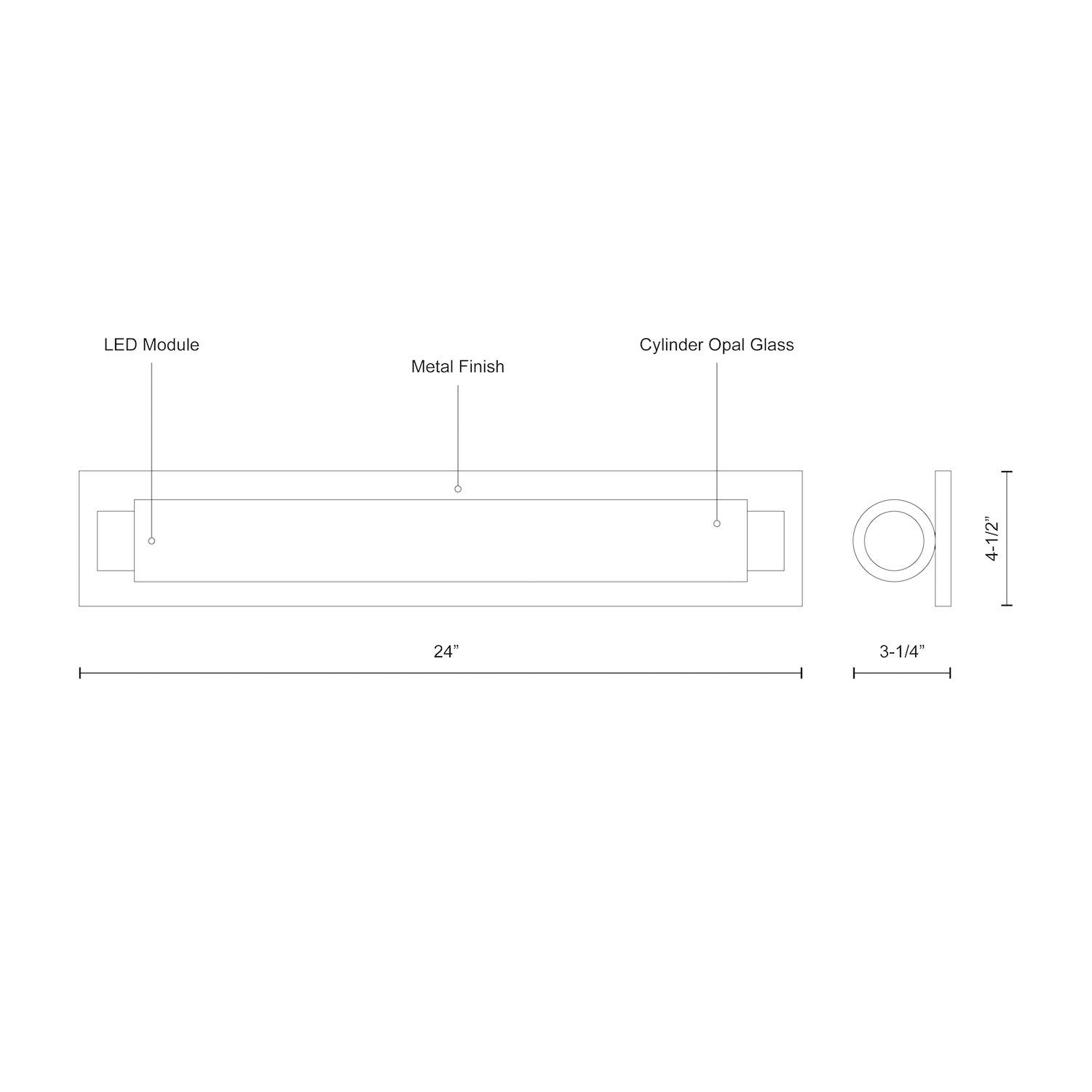 Charleston 24-in Chrome LED Vanity