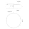 Charlie 12-in Black 2 Lights Flush Mount