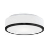 Charlie 12-in Black LED Flush Mount