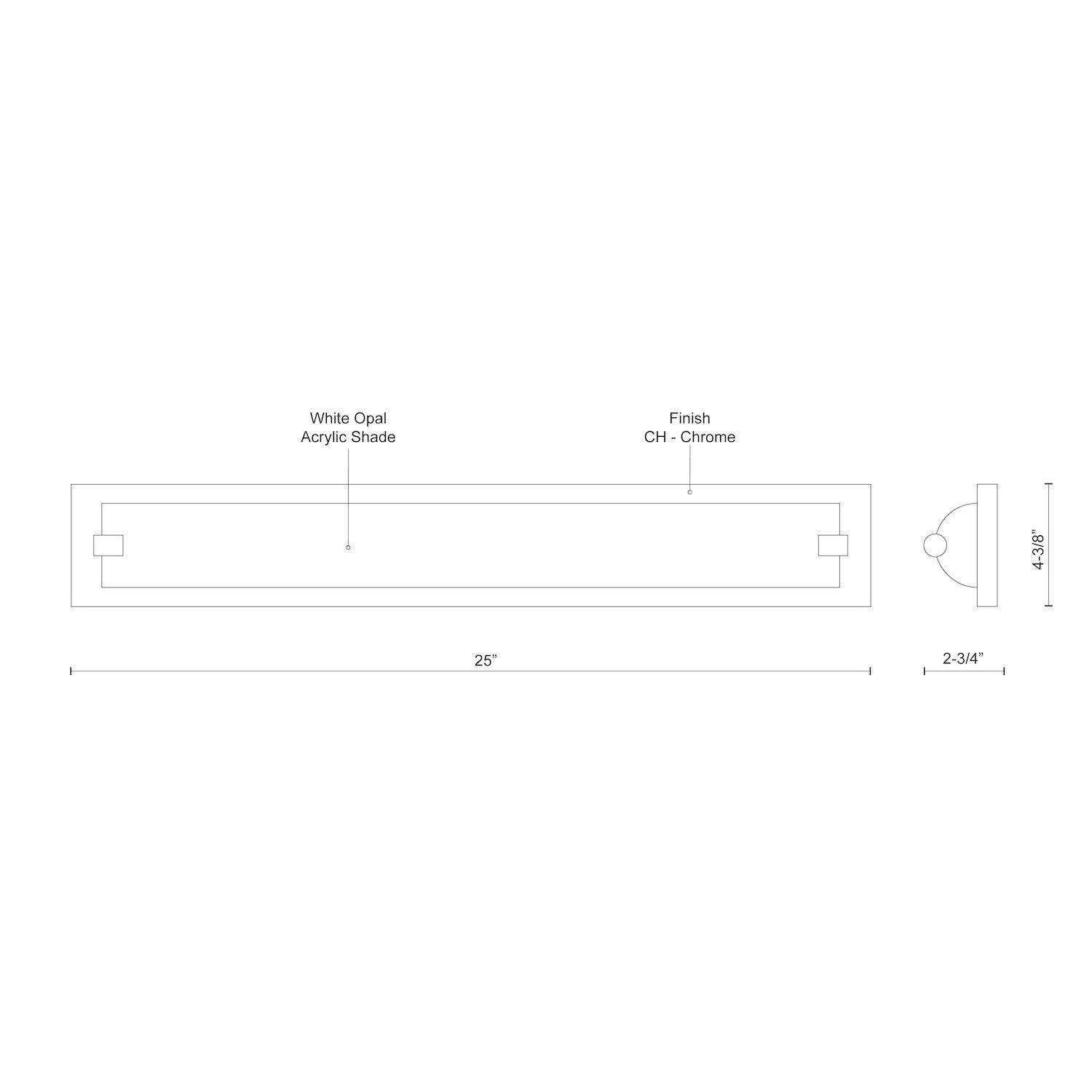Charlotte 25-in Chrome LED Vanity