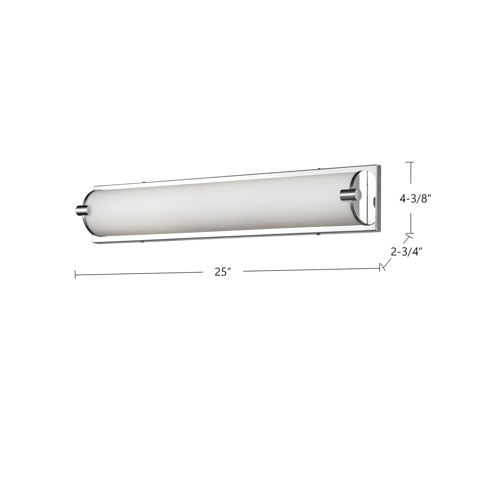 Charlotte 25-in Chrome LED Vanity