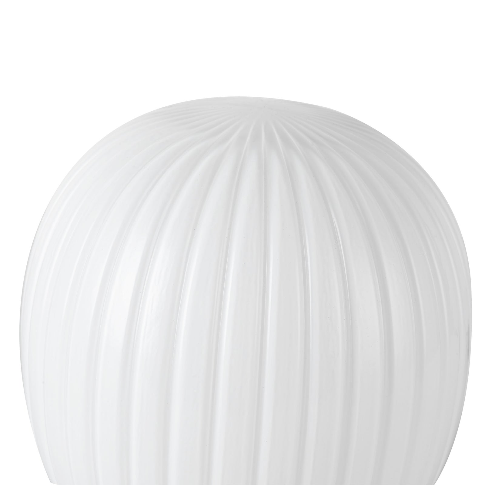 Cherise 7-in Matte Black/Glossy Ribbed Opal Glass Socket Table Lamp