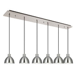 Chroma 42-in Brushed Nickel 6-Light Multi Pendant