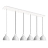 Chroma 42-in Glossy White 6-Light Multi Pendant