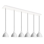 Chroma 42-in Glossy White 6-Light Multi Pendant