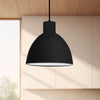 Chroma 6-in Black LED Pendant
