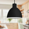 Chroma 9-in Black LED Pendant