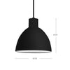 Chroma 9-in Chrome LED Pendant