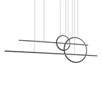 Chute Calypso 56-in Black LED Multi Pendant