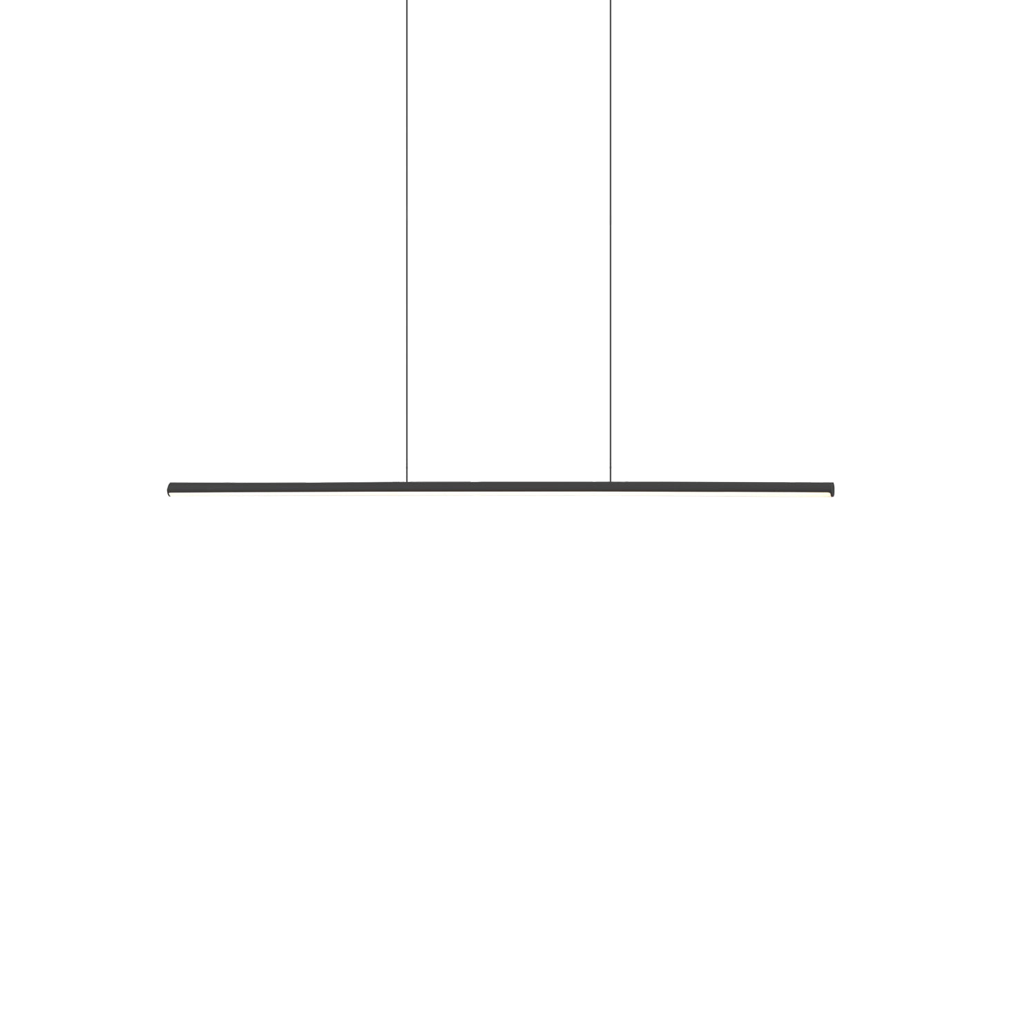 Chute 35-in Black LED Linear Pendant
