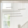Chute Motion 60-in Black LED Multi Pendant