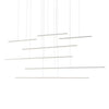 Chute Motion 70-in White LED Multi Pendant