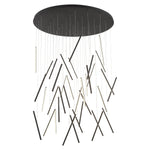 Chute 50-in Black LED Multi Pendant