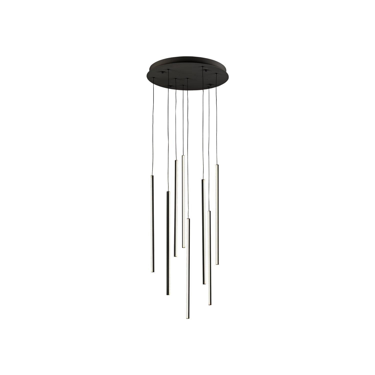 Chute 19-in Black LED Multi Pendant