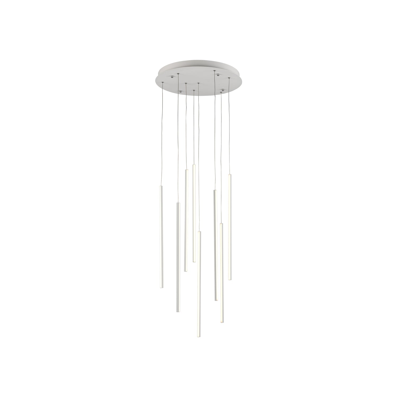 Chute 19-in White LED Multi Pendant