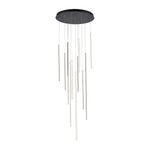 Chute 24-in Black LED Multi Pendant