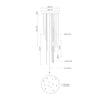 Chute 24-in White LED Multi Pendant