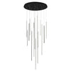 Chute 31-in Black LED Multi Pendant